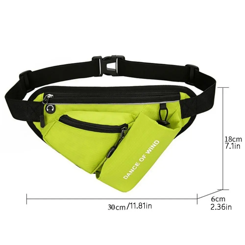 Czajnik unisex Fanny Pack Oddychający pas do biegania o dużej pojemności Torby biodrowe bez użycia rąk z uchwytem na butelkę wody