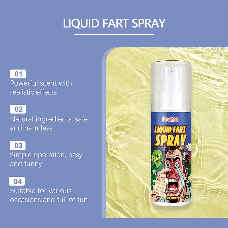 100ml Fart Gag Spray Prank Joke Plastic Terrible Smell Spray Party Supplies Spoof Odor Spray For Adults Kids Halloween Funny Toy