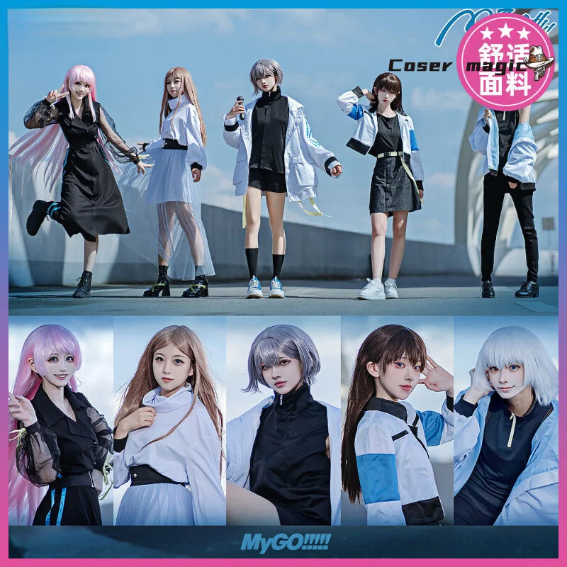 

Anime BanG Dream MyGO Takamatsu Tomori Anon Chihaya Rāna Kaname Soyo Nagasaki Taki Shiina Cosplay Women's Daily Clothing