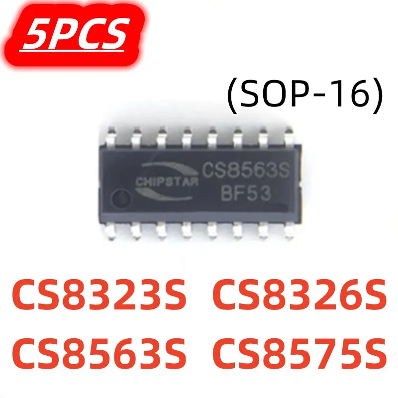 5Pcs/lot CS8323S CS8326S CS8563S CS8575S New SOP-16 Audio Power Amplifier Chip