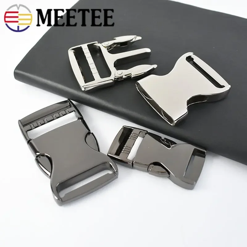 2Pcs 20/25/38mm Metal Quick Side Release Buckle for Garment Backpack Bag Strap Belt Clip Clasp DIY Clothing Hardware Accessories