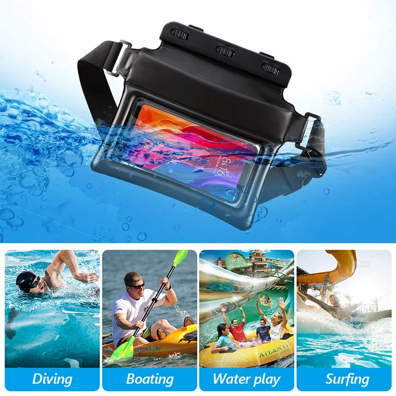 Waterproof Swimming Bags Waist Phone Case Pouch Gym Dry Bag Beach Toy Storage Shoulder Bag Accessories bolsas deportivas XA200L