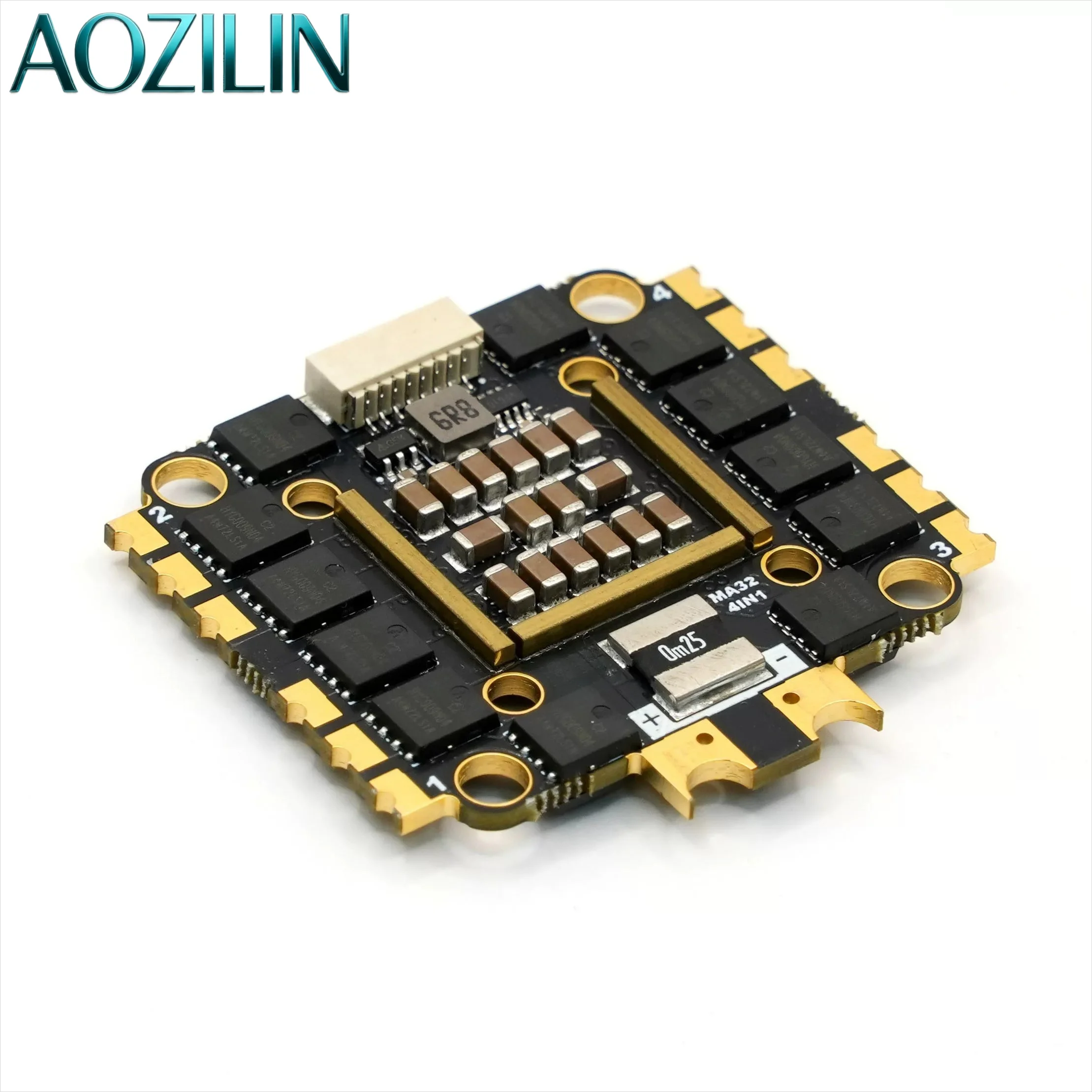 Controlador de Velocidad sin Escobillas AOZILIN MicoAir 55A 4 en 1 ESC 2-6S 32 bits con Firmware AM32 para Drones de Carreras FPV y Piezas de RC