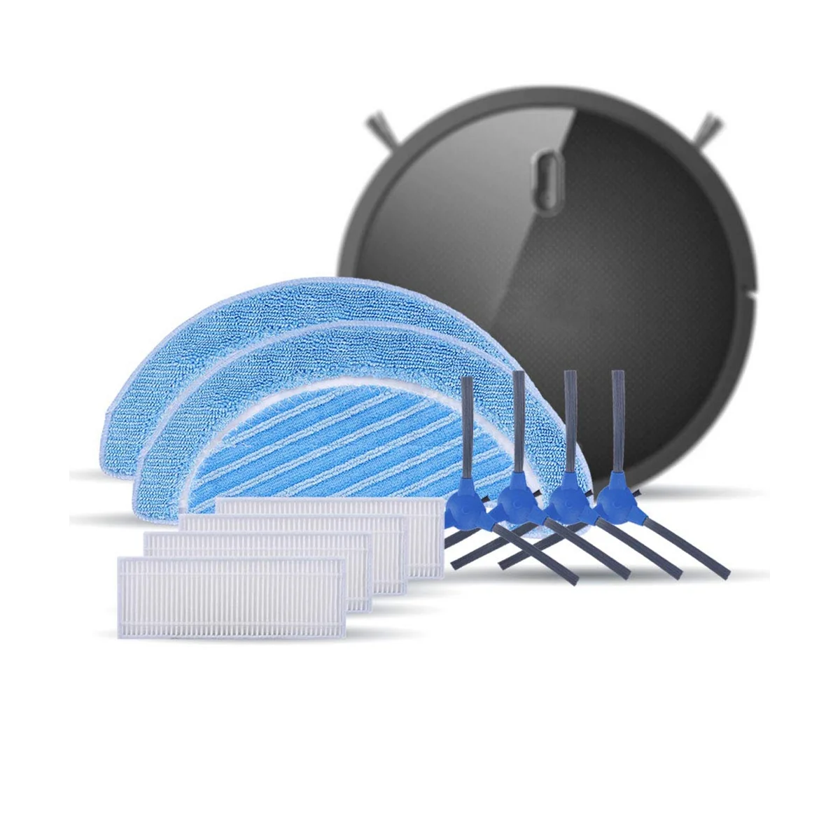 Filtro HEPA de Cepillo Lateral de cepillo principal Compatible con accesorios para aspiradoras Conga 1090