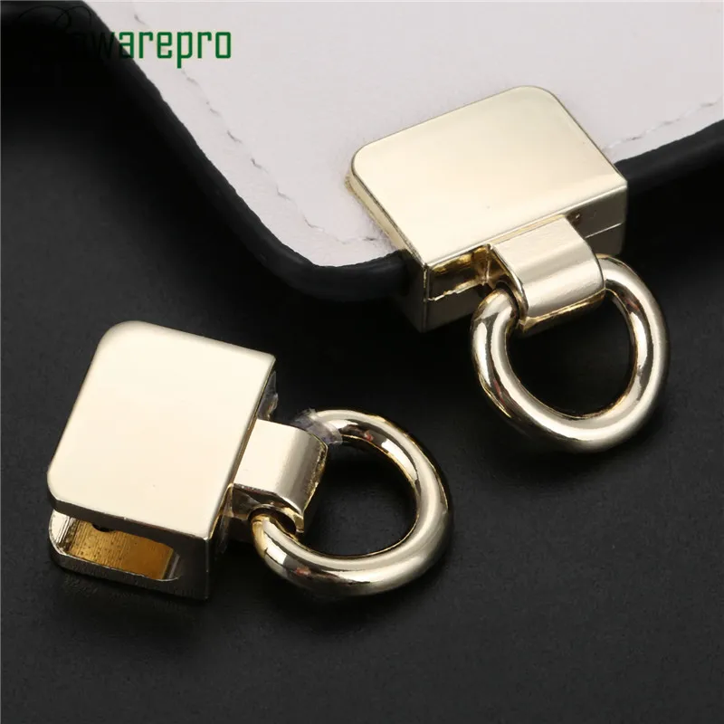 2Pcs Square Metal Claps Buckle Hook DIY Hardware Accessories Garment Belts Bag Hanging Hook Strap Chain Handbag Handle Connector