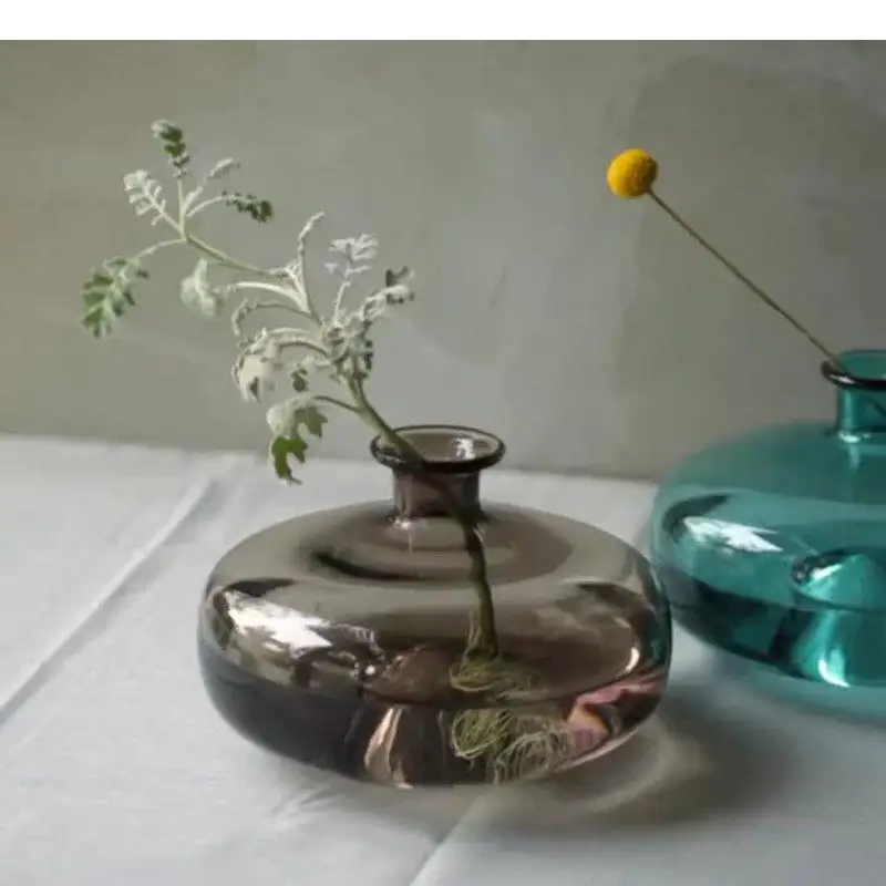 Minimalista hydroponics üvegek virágok Váza Európai Áttetsző virágos edények decorativa Virágos vases Elhelyezkedés haza dekor