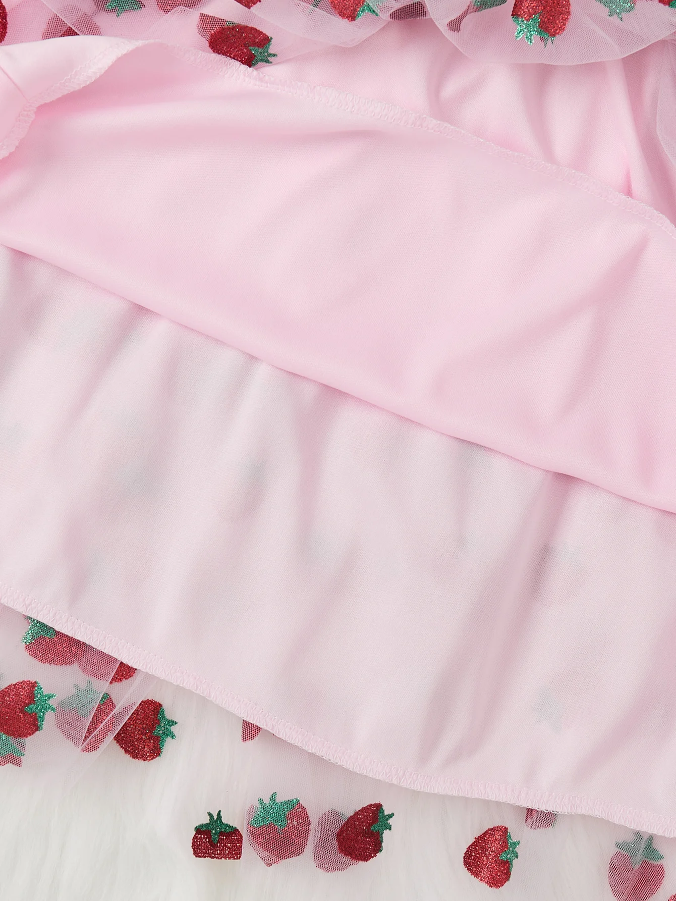 Pink Cute Strawberry Lace Midi Skirt, Princess Pink Lace Dress, Girl’s Lace Midi Skirt 5 Pink Cute Strawberry Lace Midi Skirt, Princess Pink Lace Dress, Girl’s Lace Midi Skirt 5