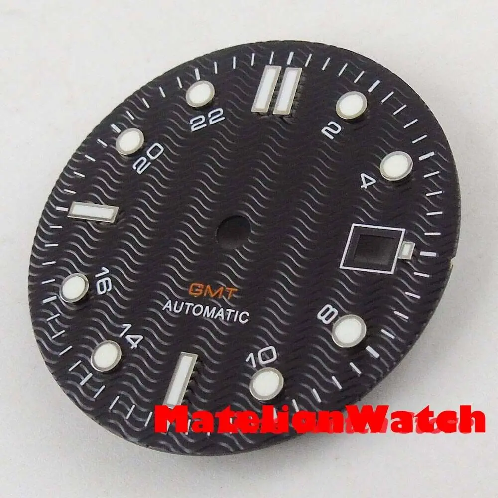 Циферблат часов 31 мм, дата, подходит для ETA 2824 Miyota 8215 Mingzhu 2813 3804, черный/белый/синий