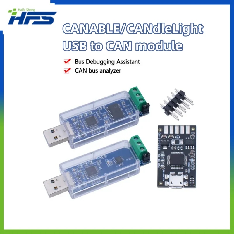 Pode CAN Analisador Adaptador, Debugger Canbus, CandleLight, USB, Totalmente Isolado, Versão Não Isolada