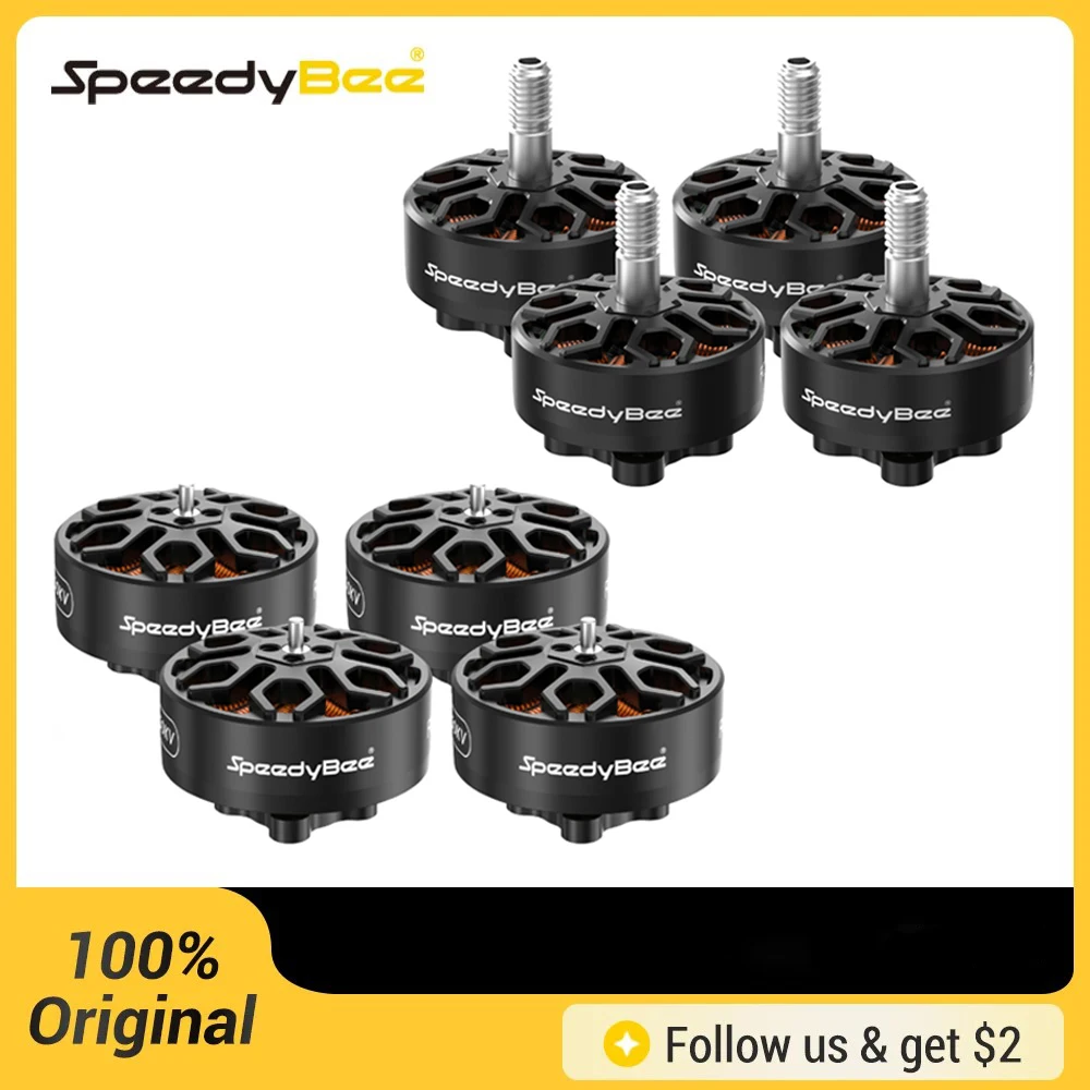 SpeedyBee 2306.5/2006 Motor 1800/1950KV 6S Bee35 3.5 inch/Master 5 V2 FPV Racing Long Range Freestyle Drone Quadcopter