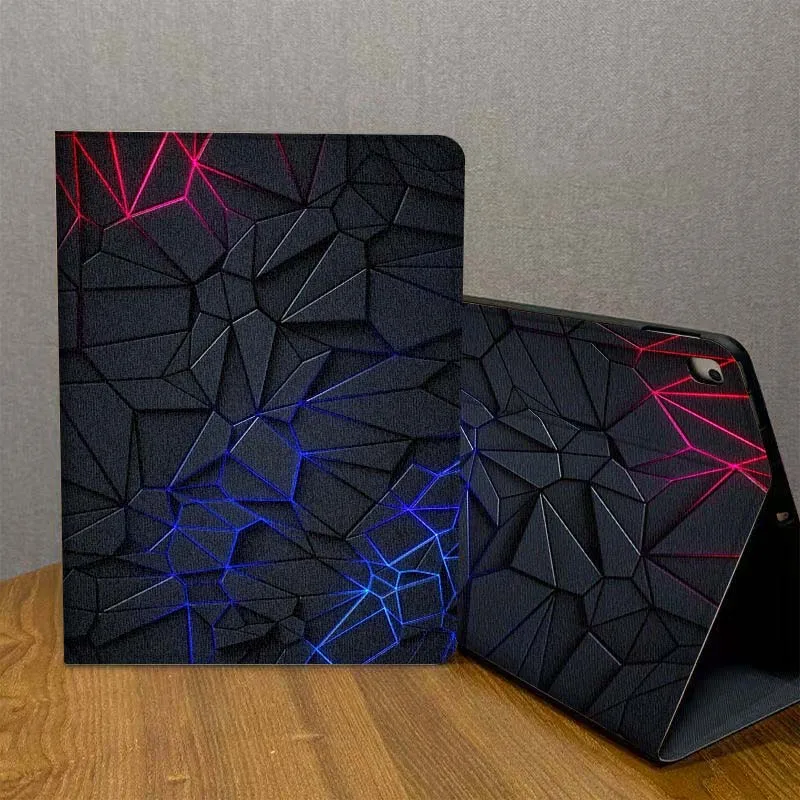 Kohlefasermuster für iPad Pro Air Mini 2 3 4 5 6 7 7. 8. 9. 10. 11. 10.2 9.7 10.5 10.9 11 13 Zoll Tablet-Hülle