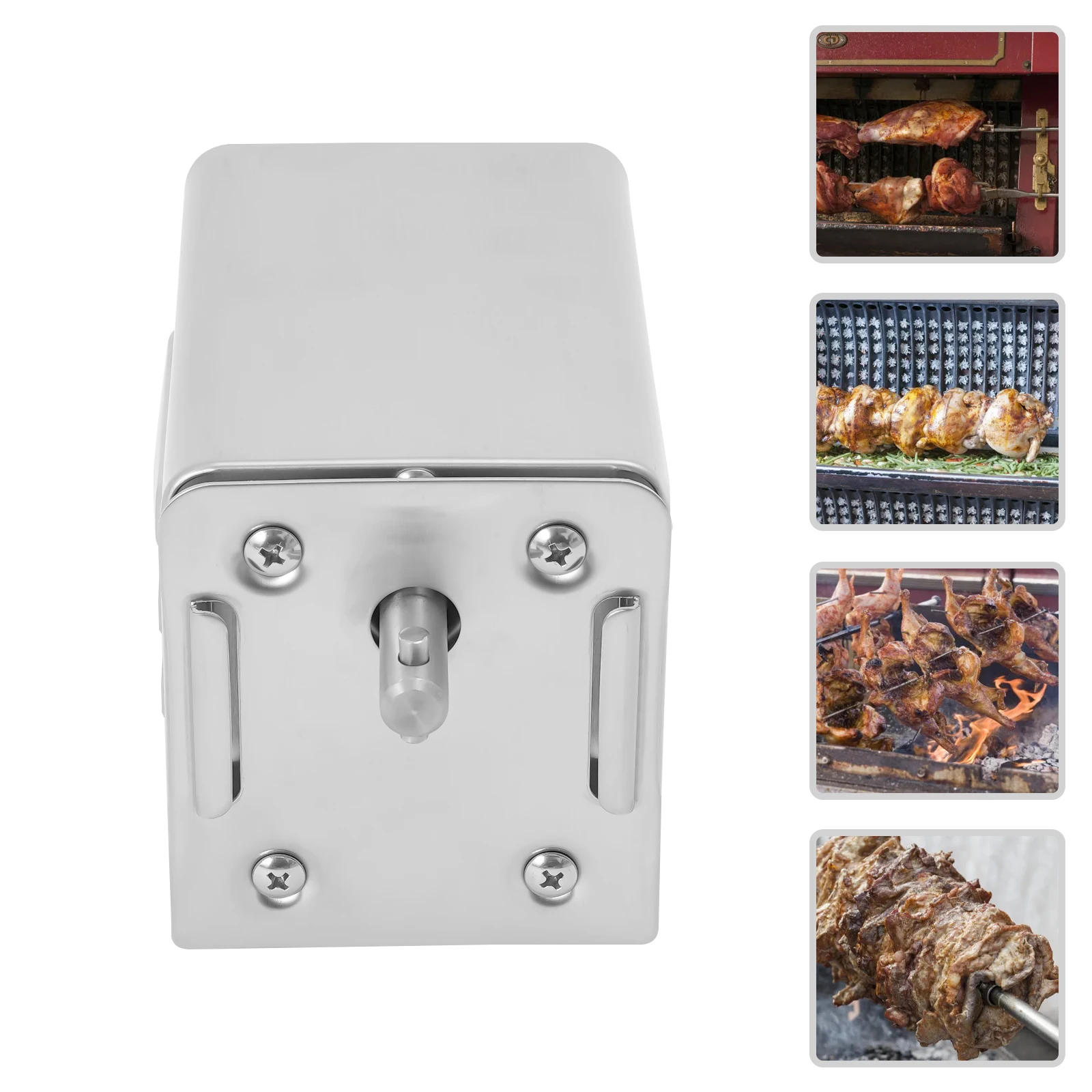 

Двигатель для барбекю из нержавеющей стали, грузоподъемность 88,18 фунтов, электродвигатель для жарки, электрический двигатель для барбекю для жаровни, 15 Вт, 0,06 А для вечеринки