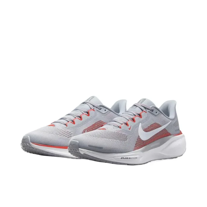 

Nike Air Zoom Pegasus 41 Men Women Gray Red Retro Lightweight Cushioning Comfortable Outdoor Sports Running Shoes FZ5105-001