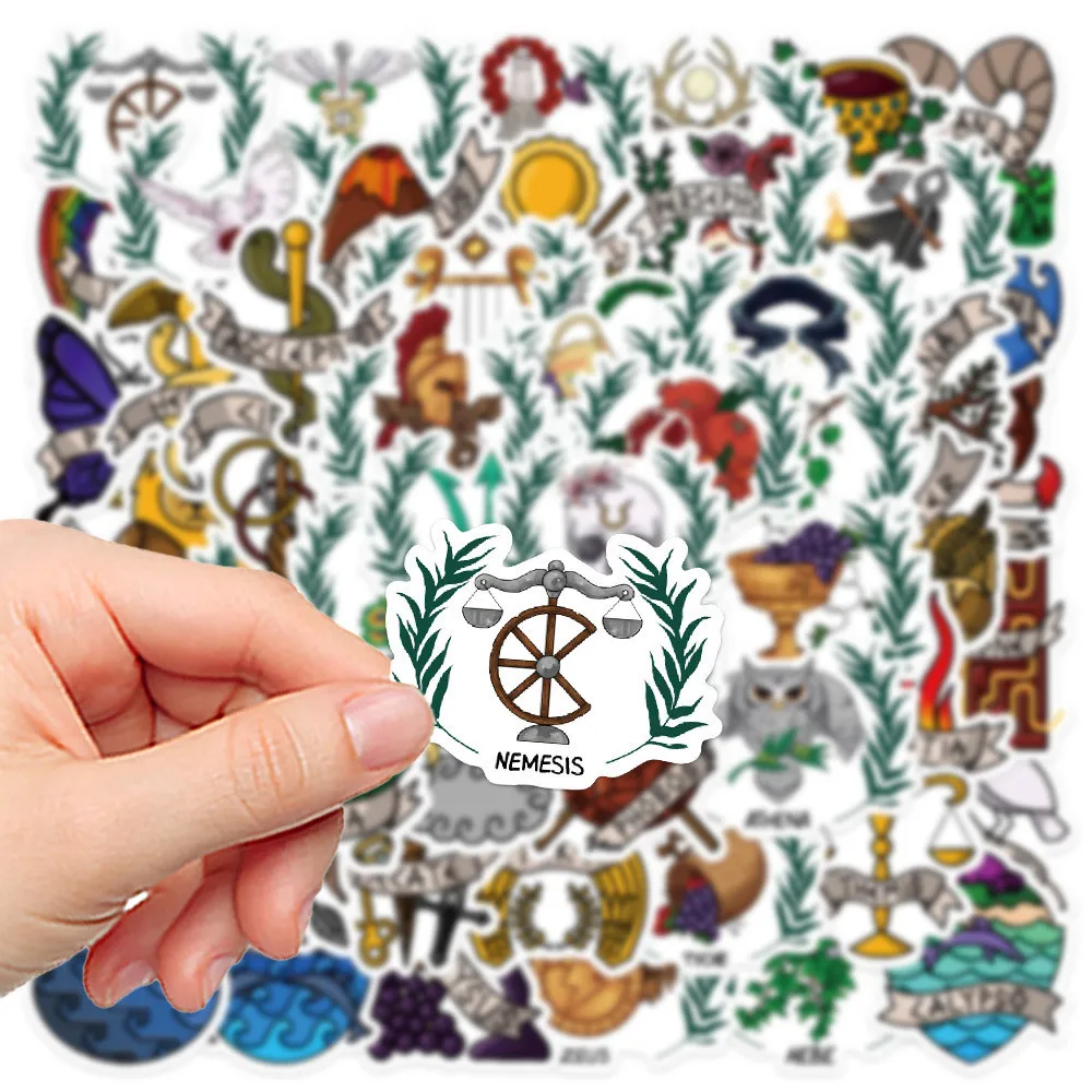 55Pcs Greek Gods Stickers - Decor for Laptop/Notebook/Phone Case/Luggage - Waterproof DIY Decals RecordingYourLife Store