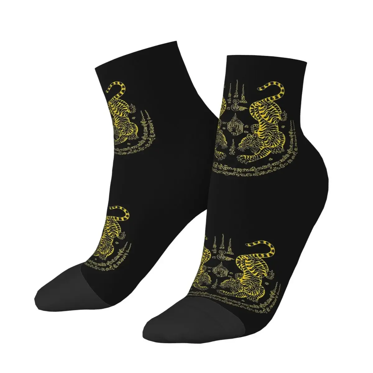 Twin Tiger Sak Yant Tattoo (17) Socks Harajuku Super Soft Stockings All Season Socks Accessories for Unisex Gifts