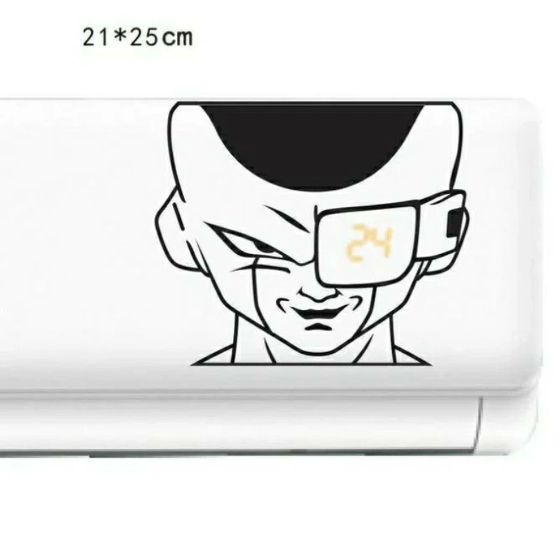 Dragon Ball Son Goku Cartoon Air Conditioning Stickers Anime Vegeta Frieza Pvc Waterproof Wall Stickers Kids Bedroom Decor Gift