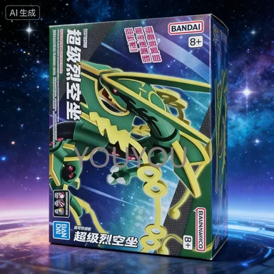 

Оригинальная коллекция BANDAI POKEMON PokePla PLAMO 61: Фигурка Райкуаза Мега Эволюция, аниме-фигурка из ПВХ