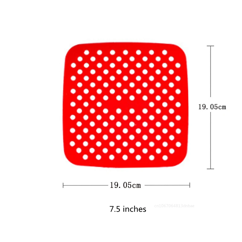 Square Reusable Air Fryer Liners Round Non-Stick Silicone Mats Resistant Heat Easy To Clean Steamer Liners for Kitchen Baking image 5