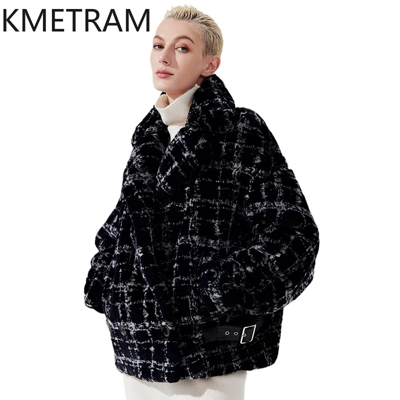 سترة نسائية من فرو المنك الطبيعي لعام 100% معطف قصير من الفرو الحقيقي عالي الجودة معاطف شتوية عصرية ملابس نسائية 2025 schuba vrouwska