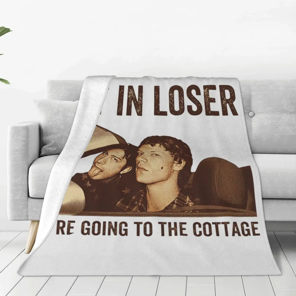 The Cottage Ilya And Shane Hockey Romance Heated Rivalry Throw Blanket Soft Warm Flannel Throw  Cover for Bed Picnic Couch