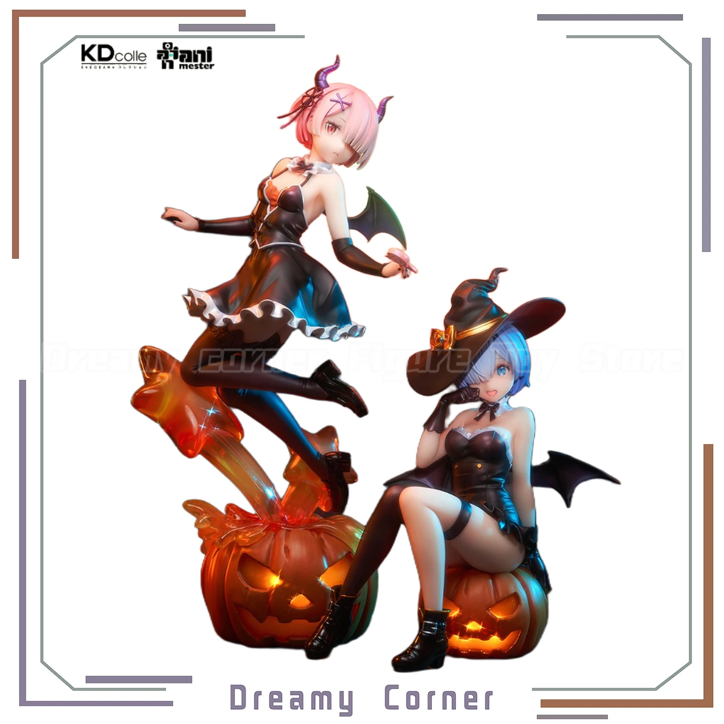 

【В наличии】AniMester KADOKAWA KDcolle Re: ZERO - Начало жизни в другом мире Rem Ram, 2 шт., модель фигурки