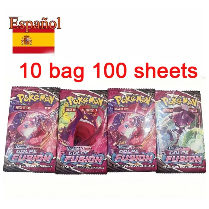 # بطاقات البوكيمون الإسبانية الإنجليزية الفرنسية تاج زينيث الفضة المعبد المفقودة الأصل الرائعة نجوم كارت بوكيمون جمع اللعب #4