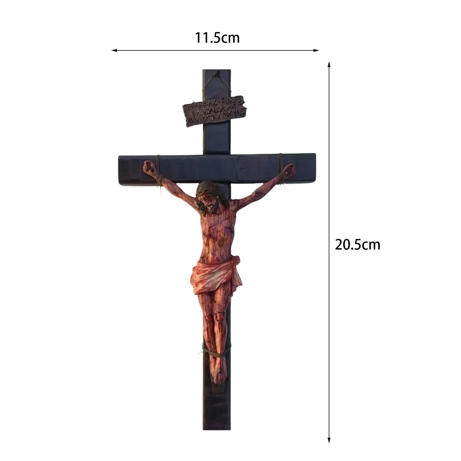 Jesus Crucifix Crosses Figurine Ornament for Outdoor Living Room Garden