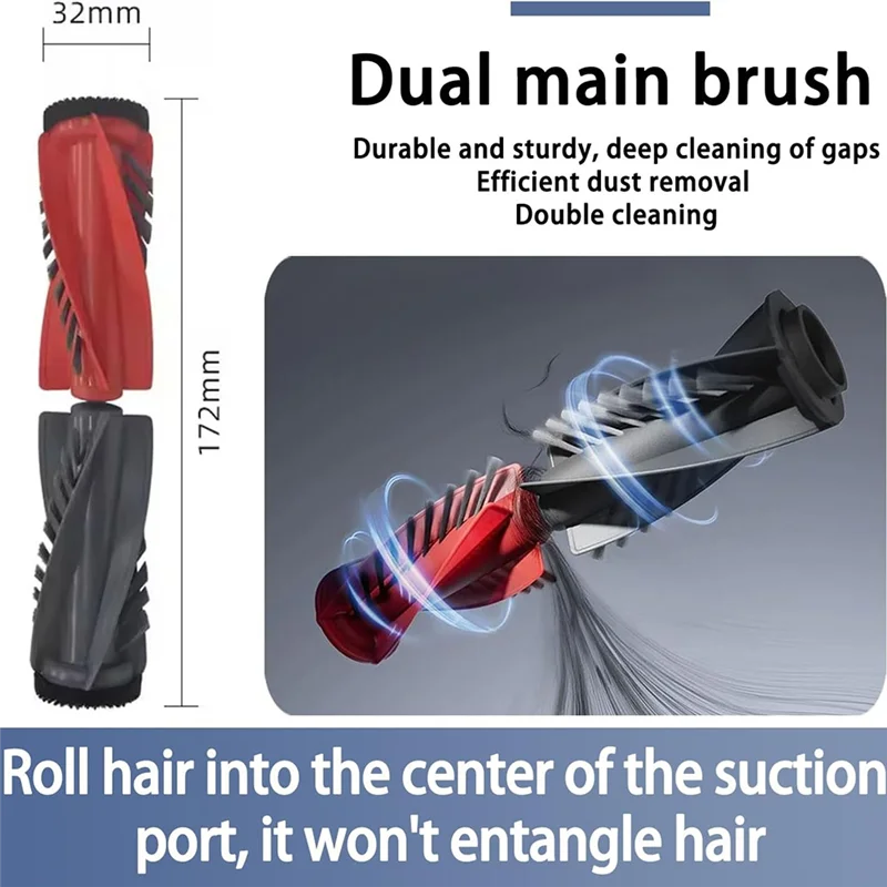 

Y42A-Compatible For Roborock Saros 10R /S9 Maxv Slim Spare Parts Main Side Brush Filter Mop Dust Bag Accessories Consumables