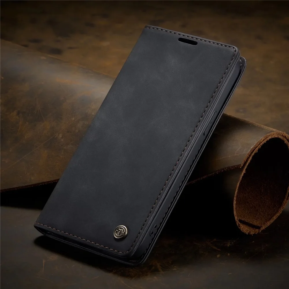 Mat lederen flip cover voor iPhone 11 12 13 14 15 16e 17 Pro Max Mini Air Wallet Case XR XS 8 7 5S SE 2020 2022 Magnetische Retro