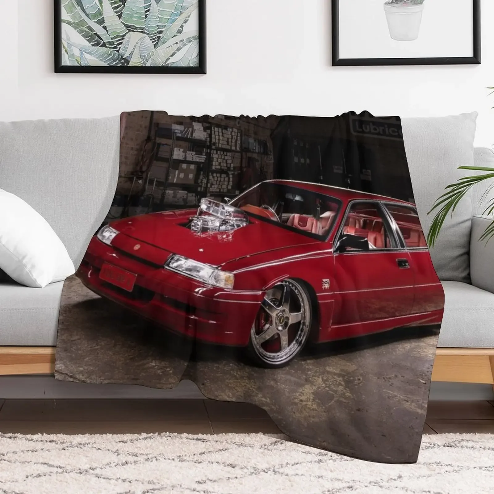 Ray Elia's Holden VN Commodore Throw Blanket Hairys Soft Plush Plaid Decorative Sofa Bed linens Blankets