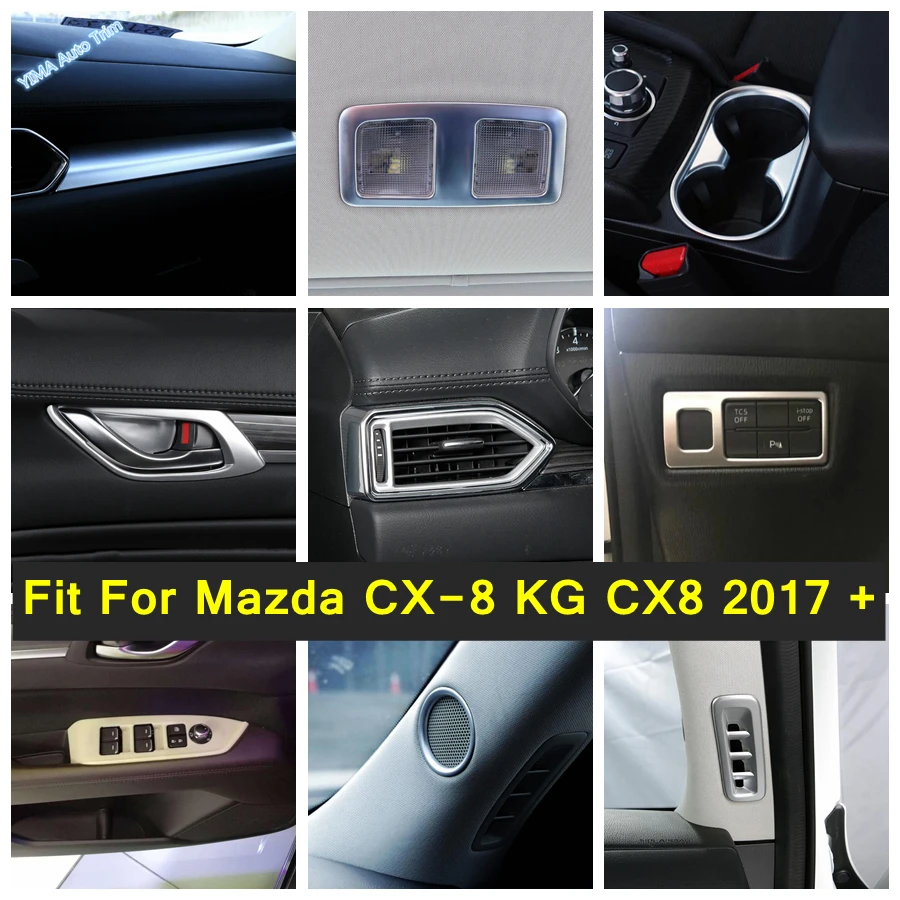 

Ламсветильник для чтения на потолочной крыше, АБС-пластик для Mazda рамка держателя стакана воды KG CX8 2017-2021, матовые детали интерьера