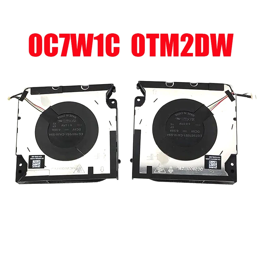 

Laptop Fan For DELL For Precision 5680 For ADA 0C7W1C C7W1C EG75070S1-C860-S9A 0TM2DW TM2DW EG75070S1-C870-S9A DC2800139S0