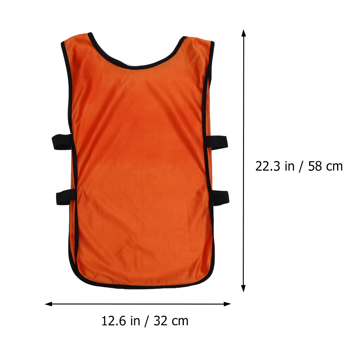 

6pcs Training Breathable Quick-Dry Football Basketball Soccer Tool Waistcoat For Sport Team Jerseys Orange