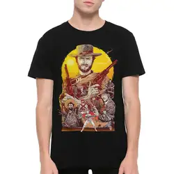 Vintage Clint Eastwood Spaghetti Western Cowboy movie The Good The Bad and The Ugly 1966 film graphic t shirts Large size tops