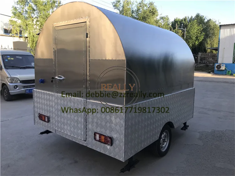 스테인레스 스틸 에어스트림 푸드 트럭, 취사 에어스트림 EU 표준 푸드 트레일러