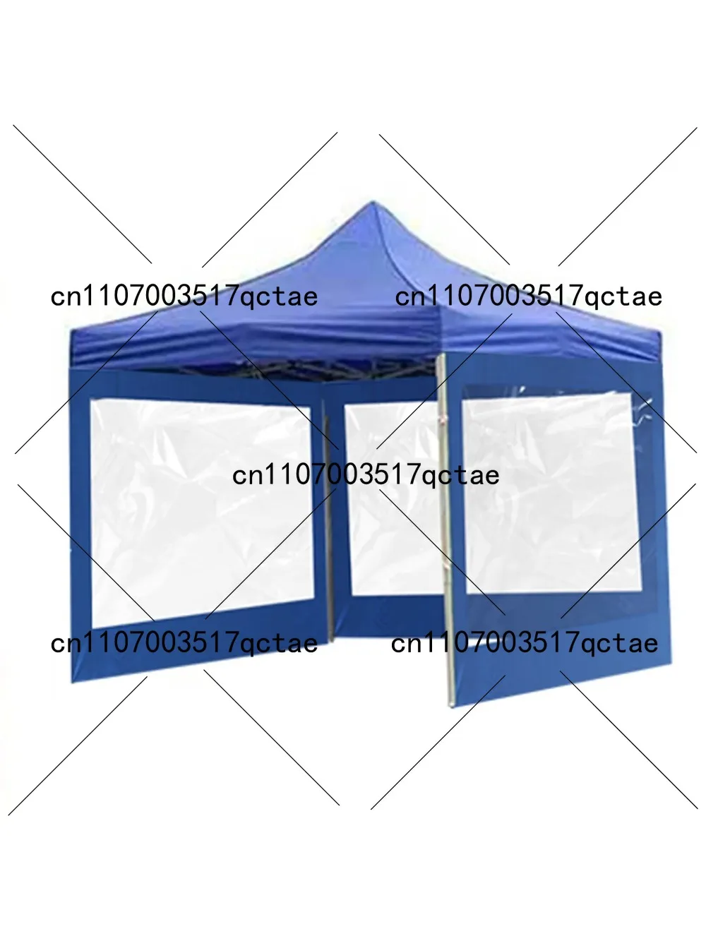 Rainproof Cloth Outdoor Stall Tent Cloth Four Corners Folding Tent Cloth Waterproof Transparent with Window