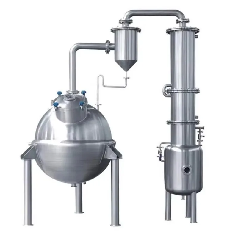 Efficient Food Grade Spherical Steam Motor Vacuum Evaporator Concentration Equipment
