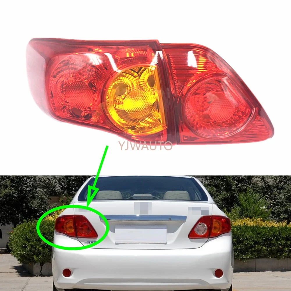 

For Toyota Corolla 2007 2008 2009 Tail Light Car Taillight Assembly Auto Rear Back Lamp Brake Light Turn Signal Lamp