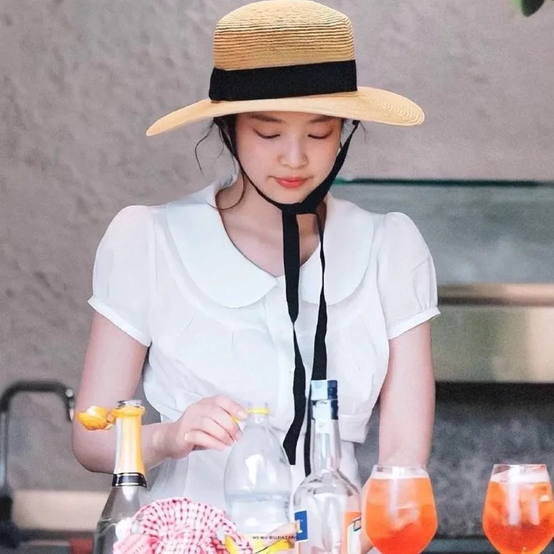 

Korean Sle Slim Fit Cotton irt ort Sve Doll Collar Women's Top Breathable Skin-Friendly Summer New Arrival