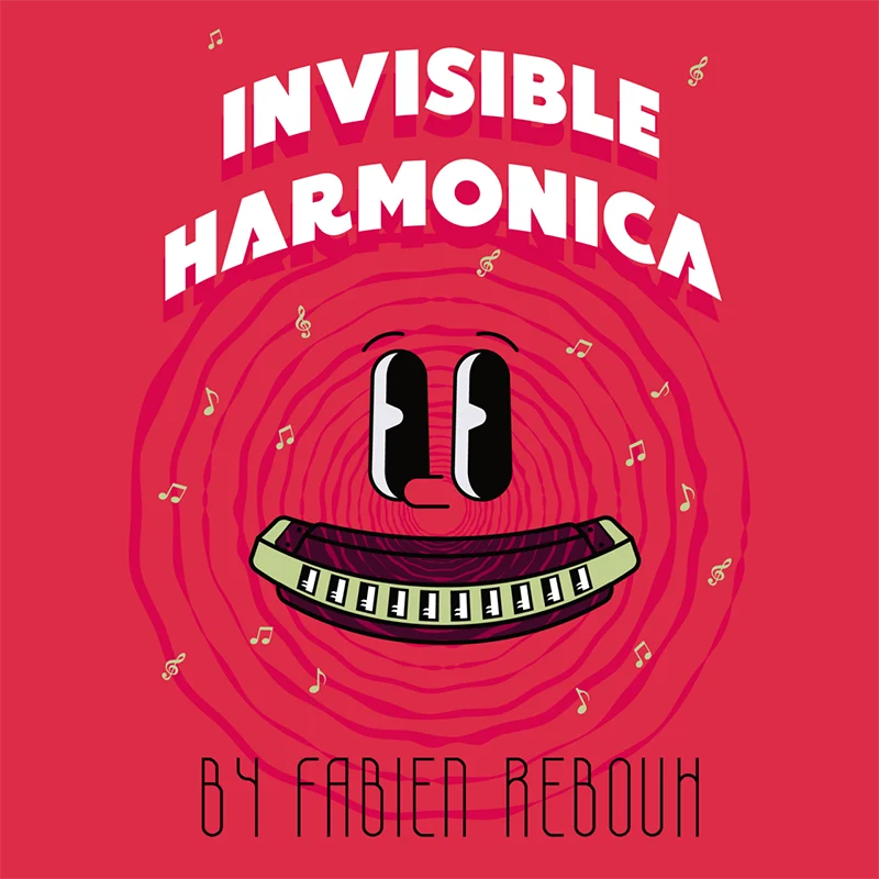 Armónica Invisible de Fabien, trucos de magia, juegan canciones en cualquier objeto emprestado, ilusiones de escenario de primer plano, trucos, accesorios para mentalismo