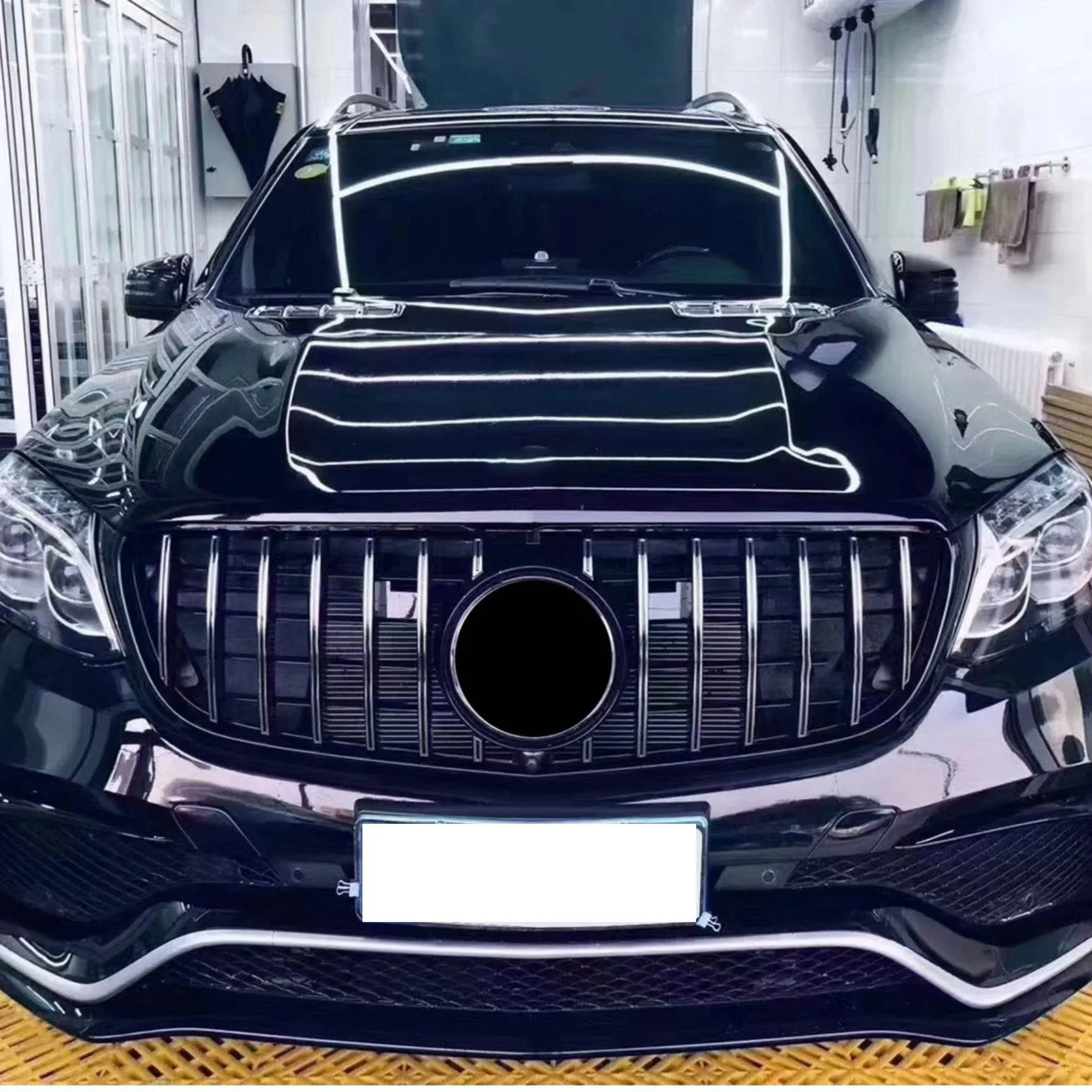

Car Front Bumper Grille GT Style Racing Grill For Mercedes Benz GLS-Class X166 2016-2019