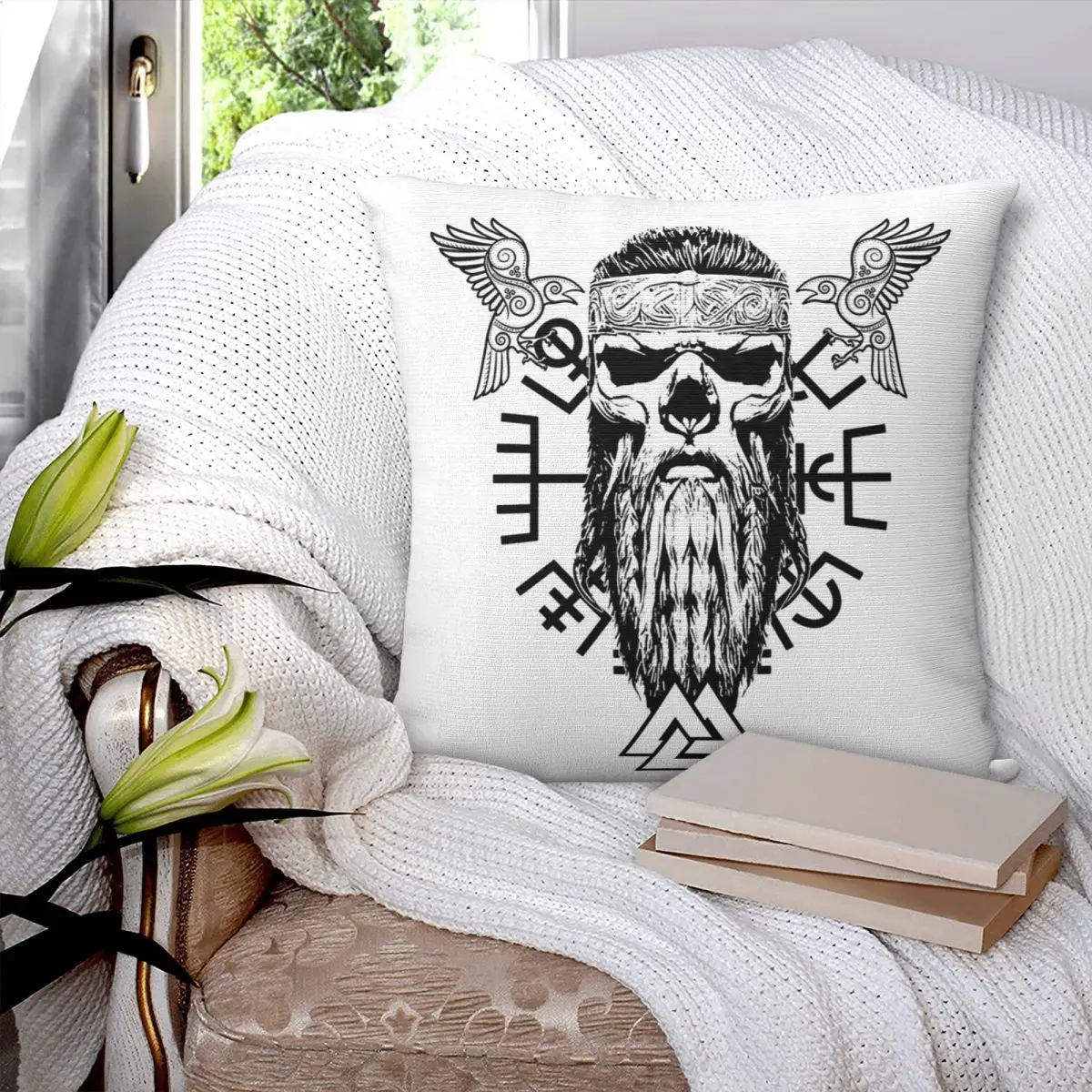 Viking Skull With B… - image