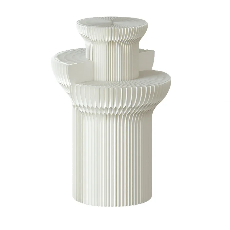 Third-order cylindrical display rack, beauty salon sample display, display stand, supermarket product exhibition rack