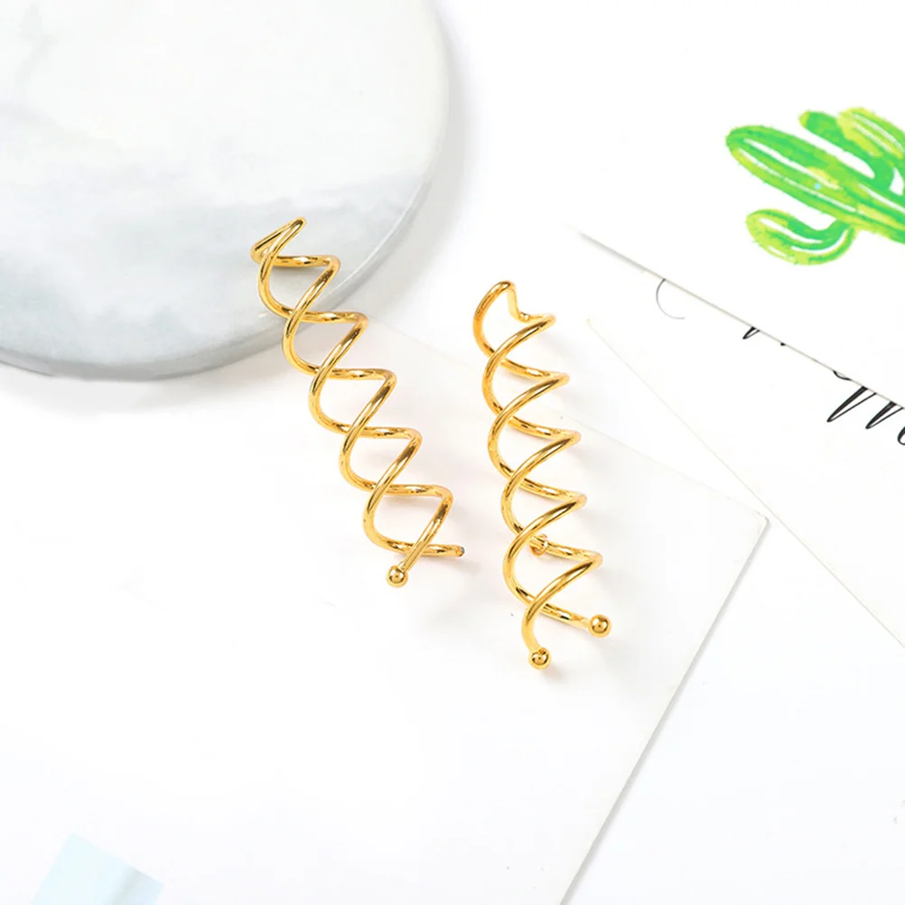 

30pcs Spiral Hairpins Durable Alloy Metal Scratch-Free Swirl Twists Hair Clips For Bun Prom Wedding School Use Spiral Bobby Pin