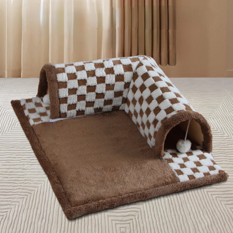 

Creative Tunnel Cat Bed Safe Four Seasons Pet Bed Winter Warm Cat House Comfortable and Secure Cat Bed New Arrivals Hot Sale