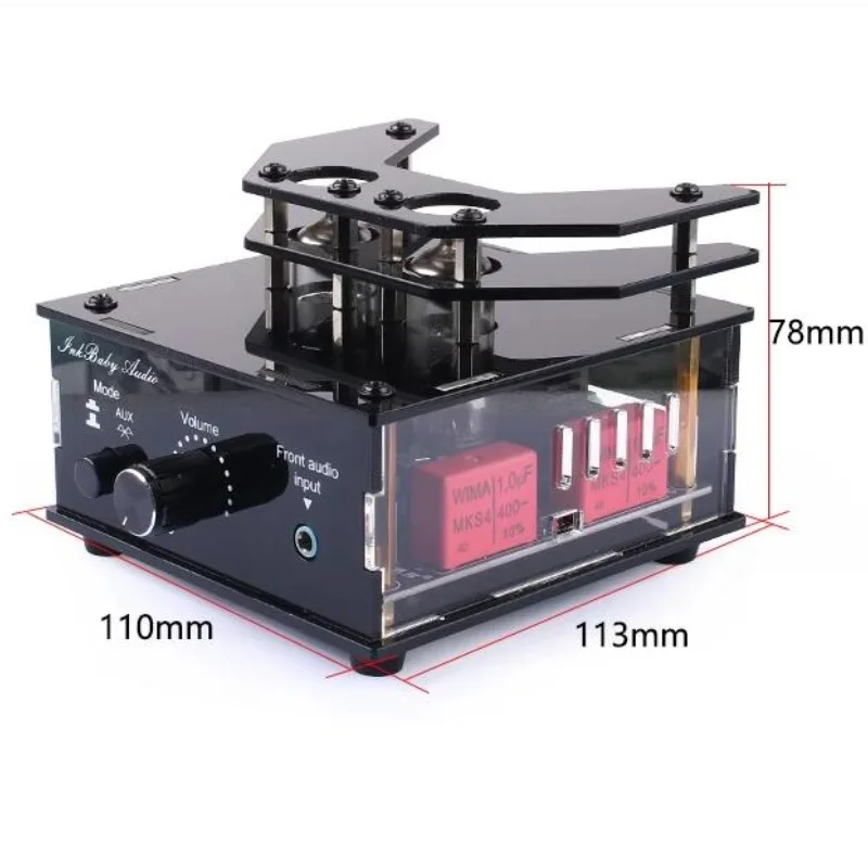 

TDA7377Bluetooth5.0Tube Amplifier AmplifierHIFIElectronic Tube Front Tube Amplifier Dual Channel2*35WPost-Level Tube Amplifier