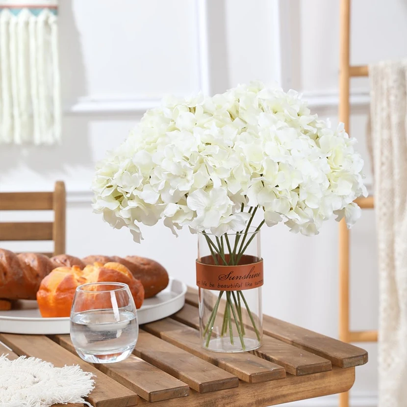 

5/10pc Artificial Flower Silk Hydrangea Combination Garden Wedding Bridal Bouquet Home Room Table Decor Festival Wreath Diy Gift