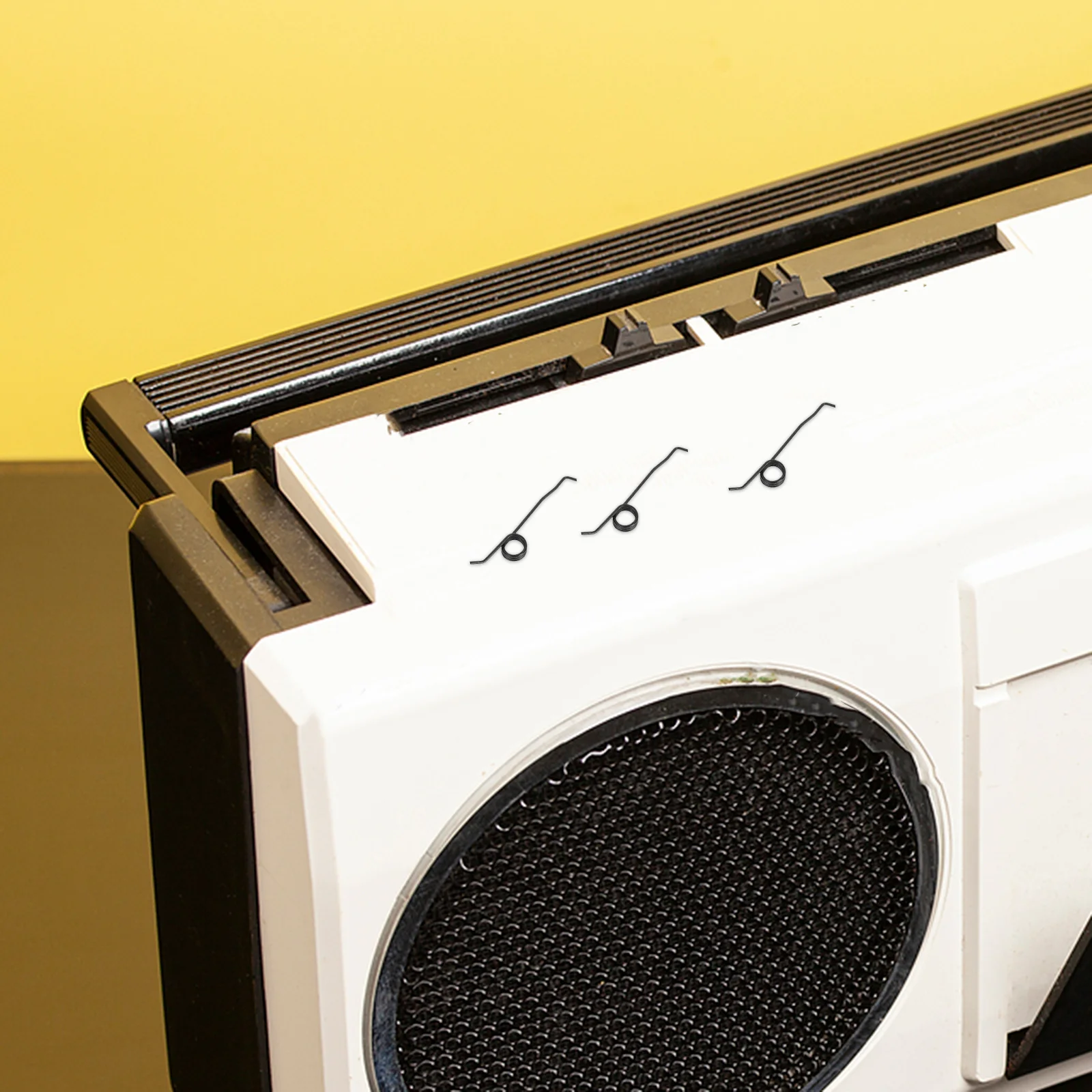 10 قطعة مسجل شرائط كاسيت الربيع خمر استبدال الزناد زر الفولاذ المقاوم للصدأ التواء تحكم أجزاء إصلاح