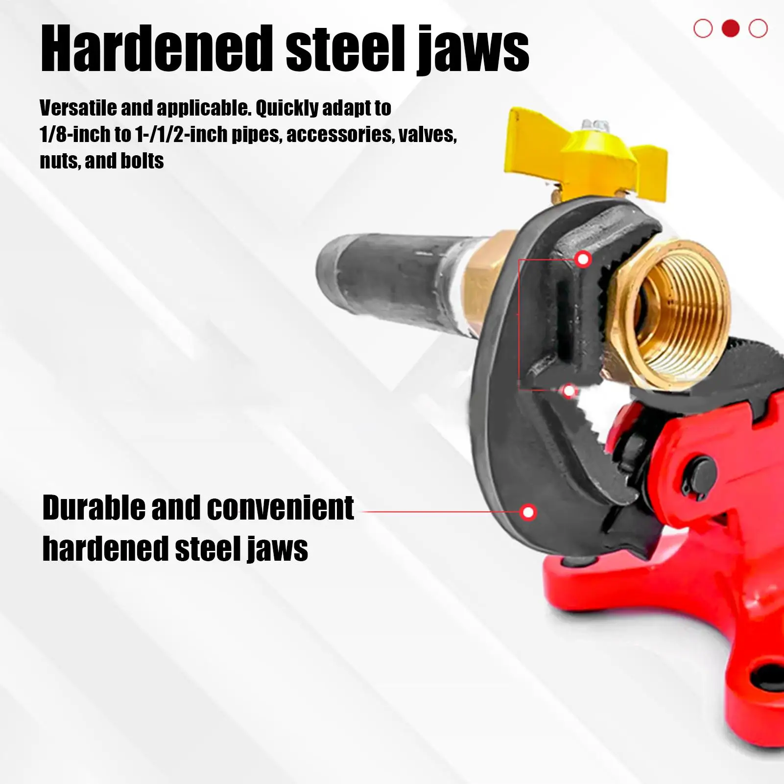 

Manuel Pipe Clamps pipeline valve fixing pliers Self-tightening fixed pipe clamp For Valve Maintenance
