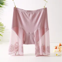 60-115 KG Plus Size Safety Short Pants Summer Women Seamless Underskirt Shorts Anti Rub Thigh Boyshorts Sexy Lace Women Boxers